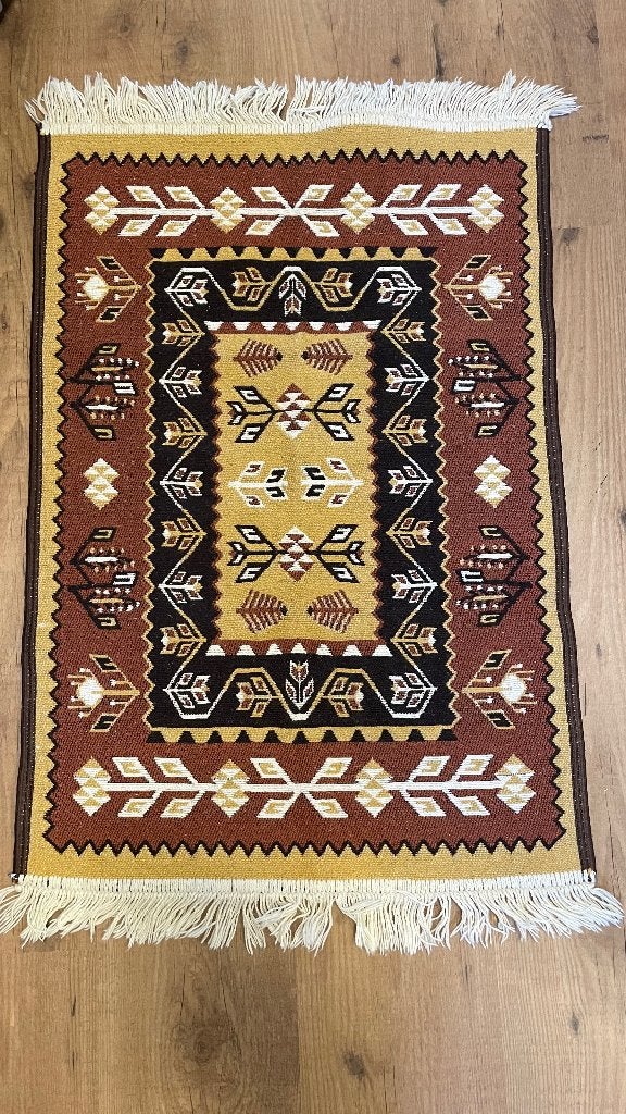 Grieks tapijt dubbelzijdig 80x56cm, Huis en Inrichting, Ophalen, 50 tot 100 cm, Grieks, Nieuw