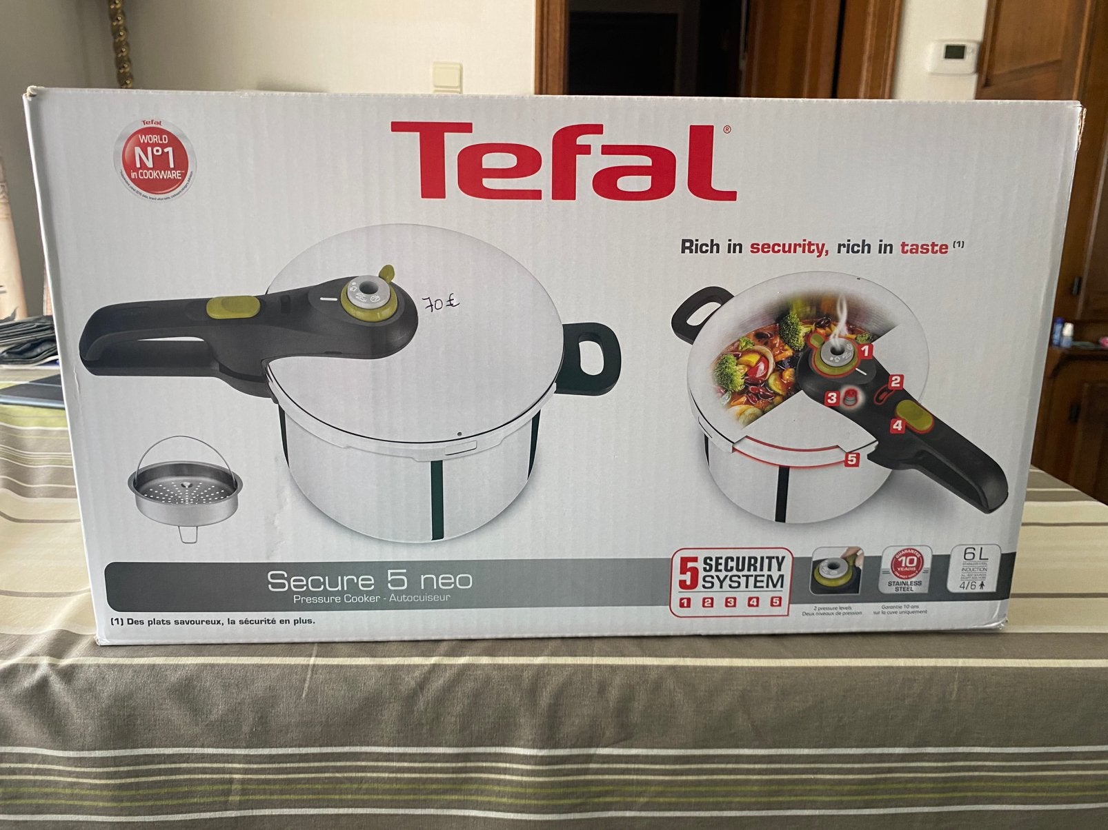 Snelkoker Tefal, Huis en Inrichting, Keuken | Potten en Pannen, Ophalen, Tefal, Met deksel, Nieuw