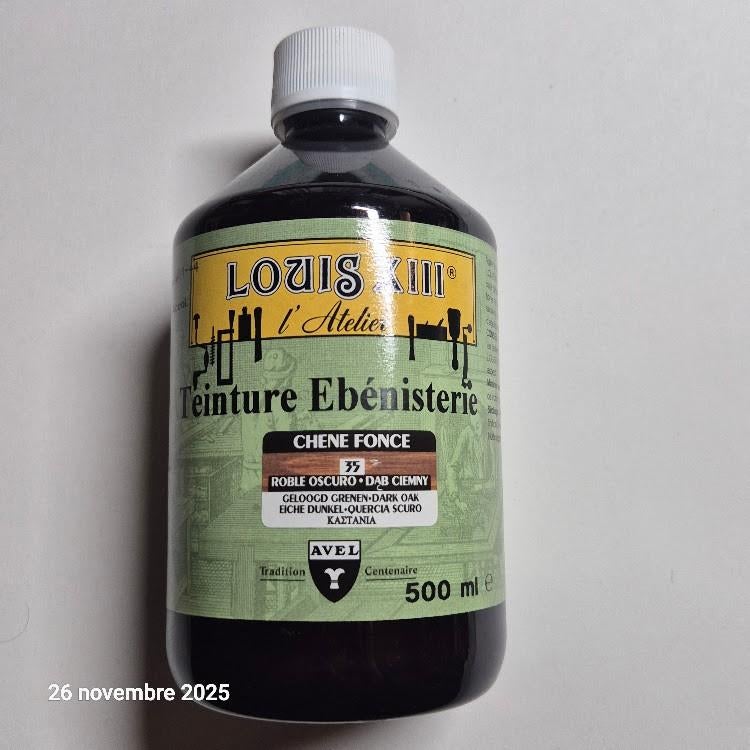 Teinture ébéniste Louis XIII Avel, 500 ml, chêne foncé, Envoi