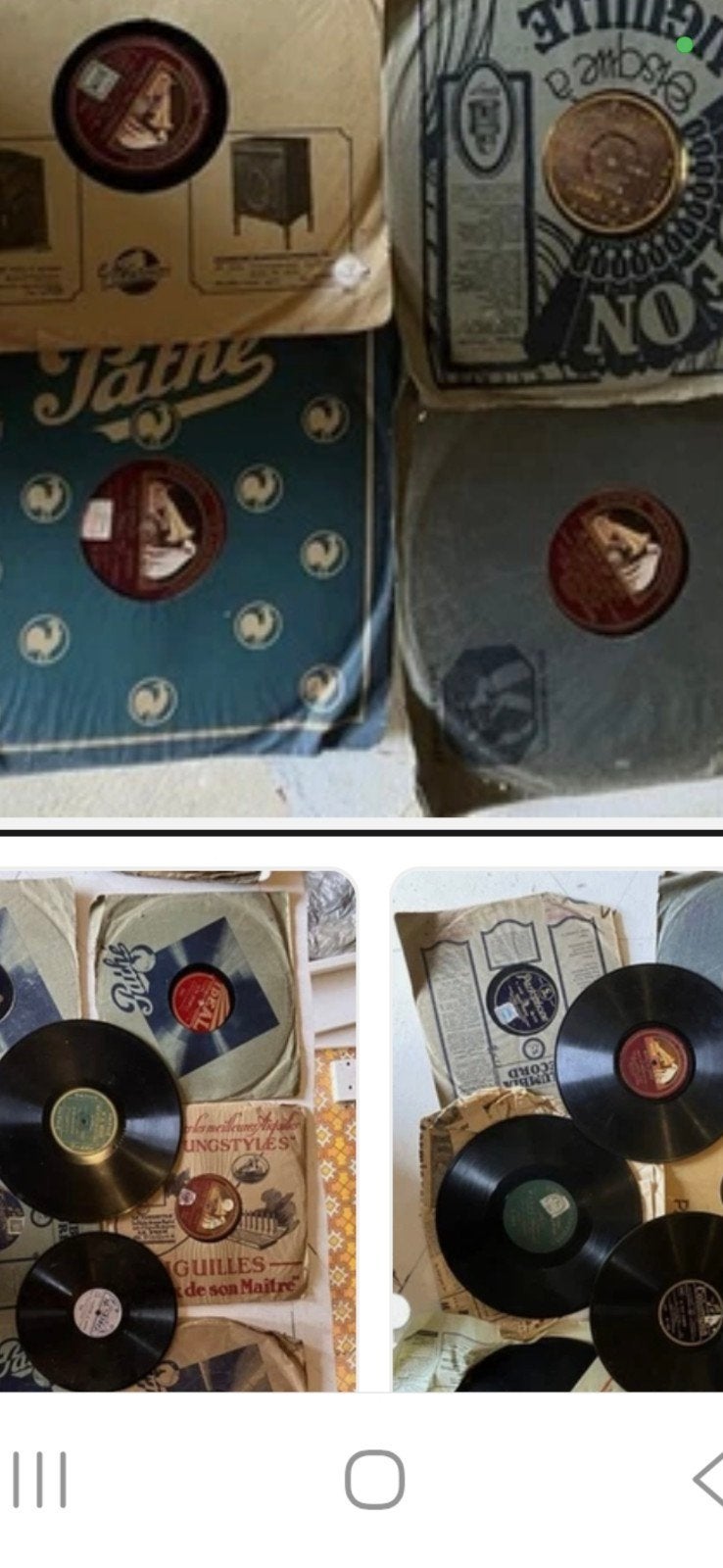 2000 disques vinyles 78 tours, Enlèvement