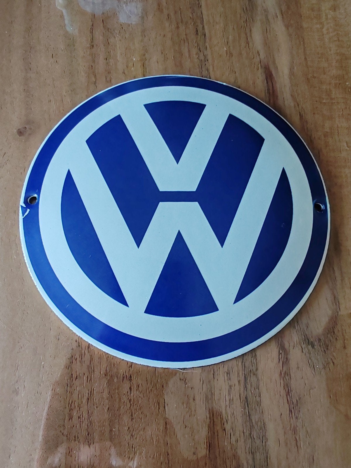 Volkswagen emaille plaat, Verzamelen, Ophalen of Verzenden, Zo goed als nieuw, Auto's