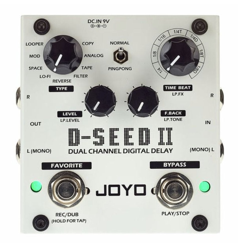 Pédale de retard stéréo numérique Joyo D-SEED II, Enlèvement ou Envoi, Chorus