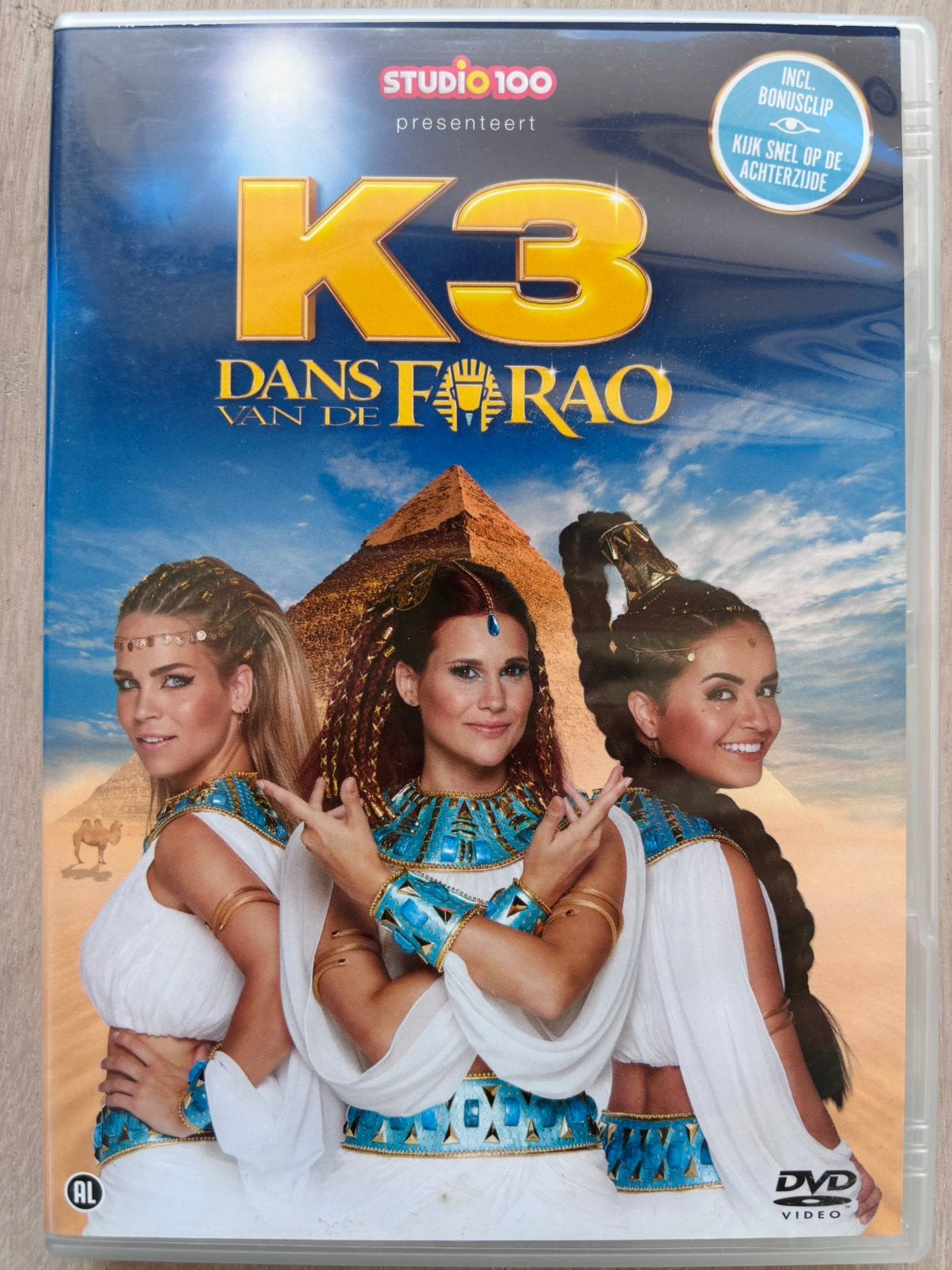 K3 DVD: Dans van de farao (film), Alle leeftijden, Zo goed als nieuw, Film, Ophalen of Verzenden