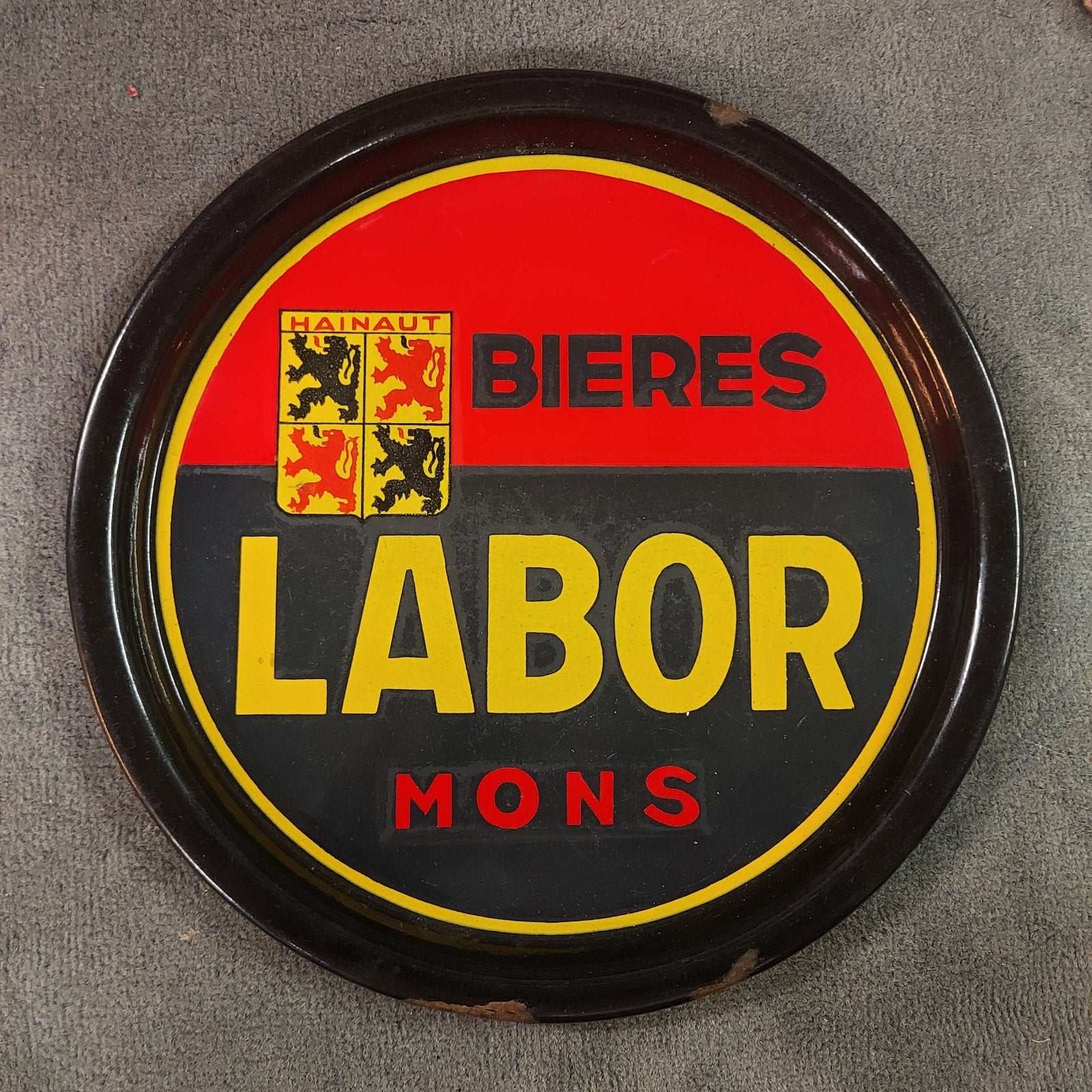 Ancien plateau Labor émaillé, Collections, Marques & Objets publicitaires