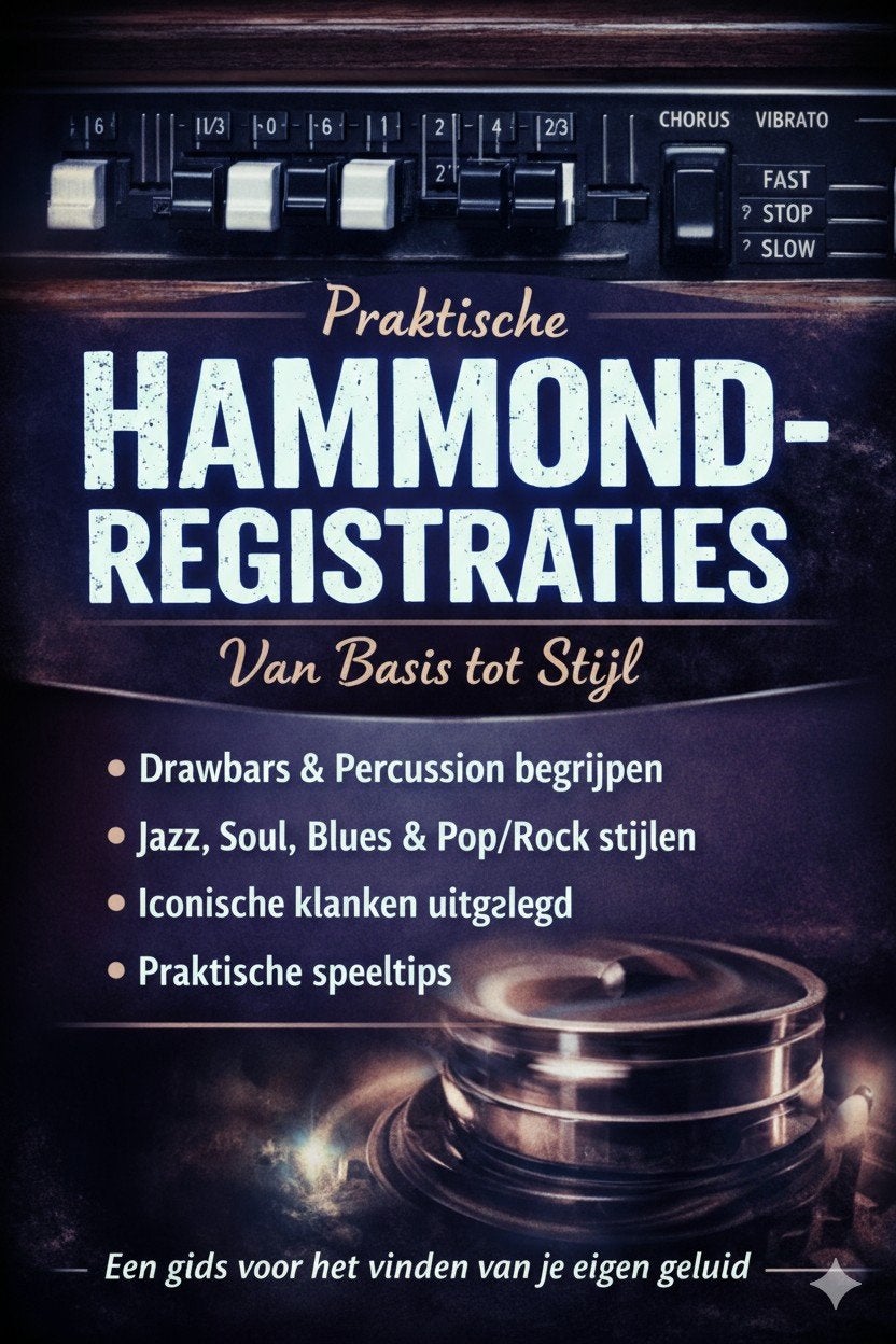 Hammond registraties pdf gids, Muziek en Instrumenten, Orgels, Ophalen, Nieuw, Hammondorgel