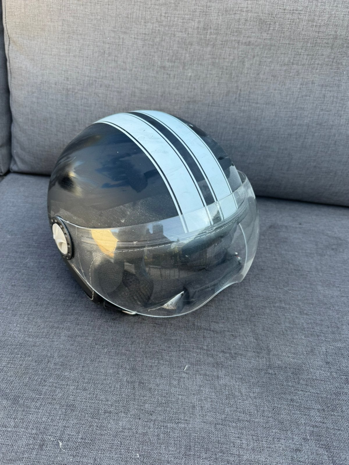 Bromfiets helm, Fietsen en Brommers, Brommerhelmen, Ophalen, Gebruikt, Small