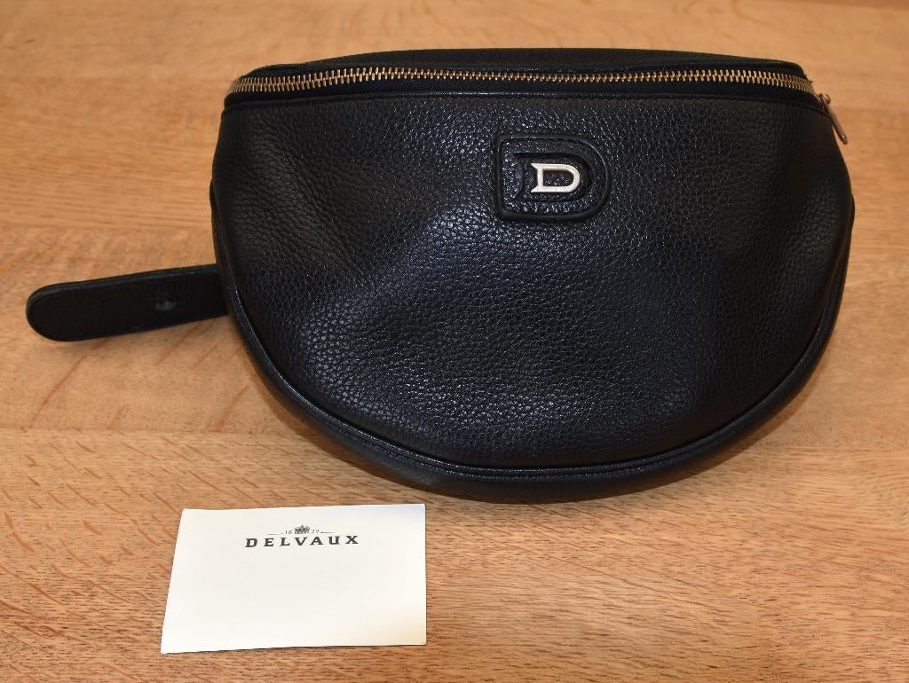 Delvaux Musette heutasje met certificaat, Ophalen, Gebruikt, Blauw, Overige typen