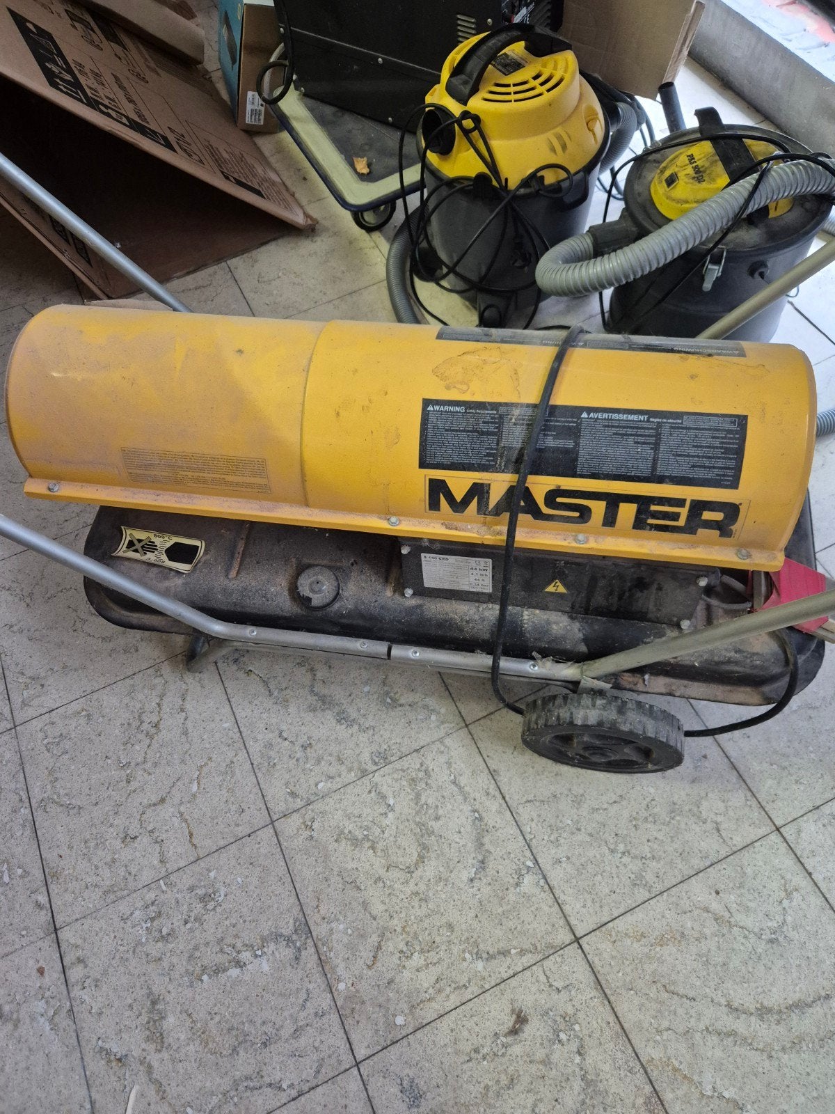 dieselverwarming, Ophalen, Gebruikt