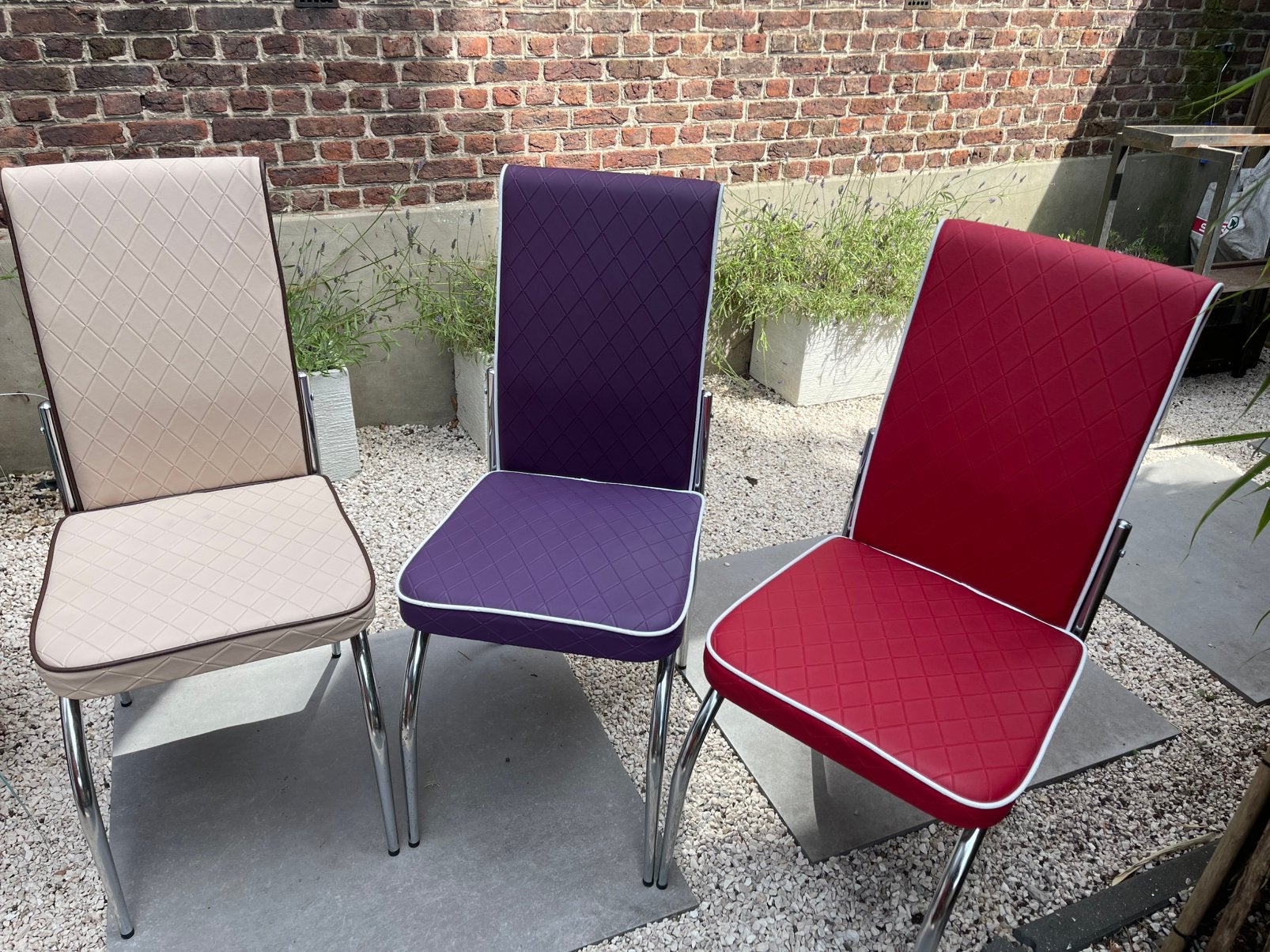 Retro stoelen, Huis en Inrichting, Stoelen, Ophalen, Kunststof, Overige kleuren, Zo goed als nieuw