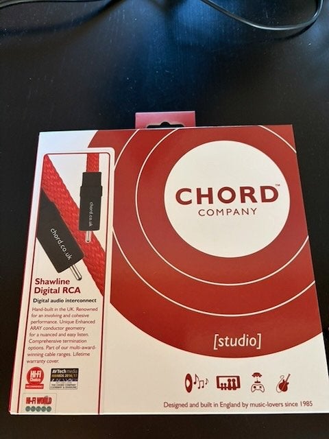 Chord Shawline Digital Coax 1m, Ophalen of Verzenden, Zo goed als nieuw, Minder dan 2 meter, Coaxiale kabel