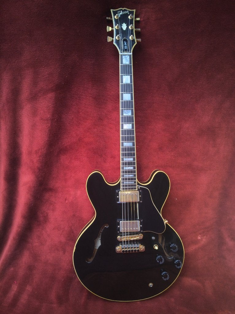 Gibson ES-347 (1987) - Ebony, Muziek en Instrumenten, Snaarinstrumenten | Gitaren | Elektrisch, Ophalen of Verzenden, Gebruikt