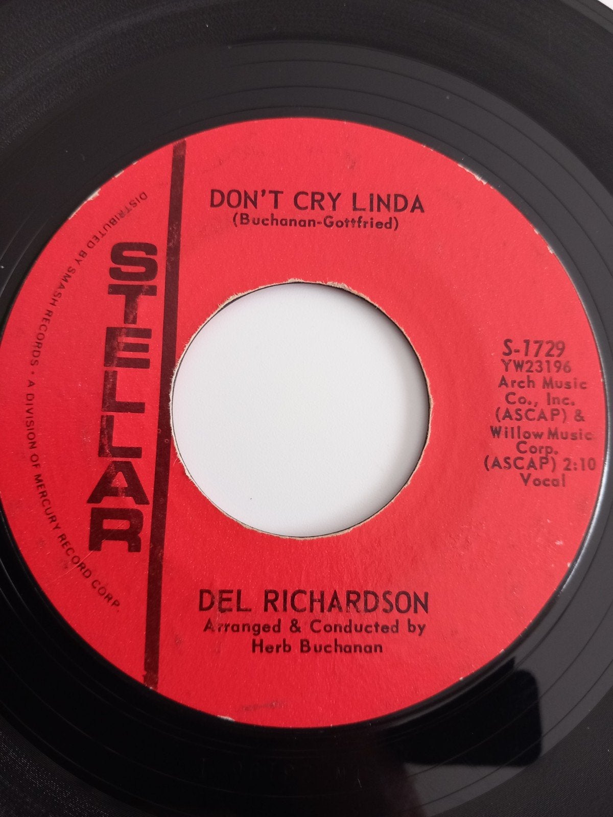 DEL RICHARDSON. DON'T CRY LINDA.  POPCORN OLDIES USA 45T, Enlèvement ou Envoi
