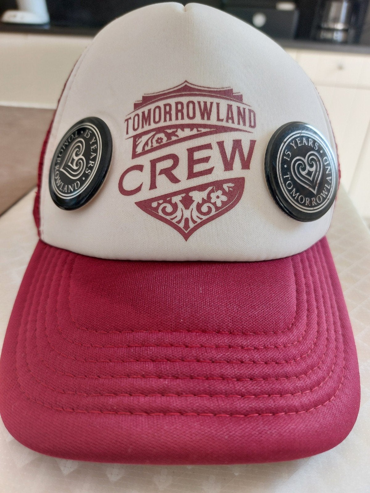 Originele Tomorrowland Pet en 2 badges, Ophalen, Pet