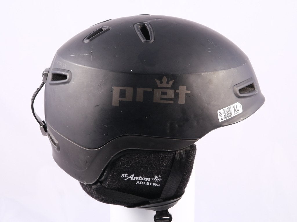62 63 64 65 cm ski snowboard helm PRET LID 2023, black, Gebruikt, Verzenden, Overige typen, Carve