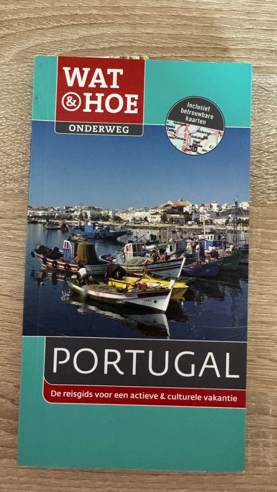 Reisgids Portugal Wat en Hoe onderweg . Met kaarten., Boeken, Ophalen of Verzenden, Zo goed als nieuw