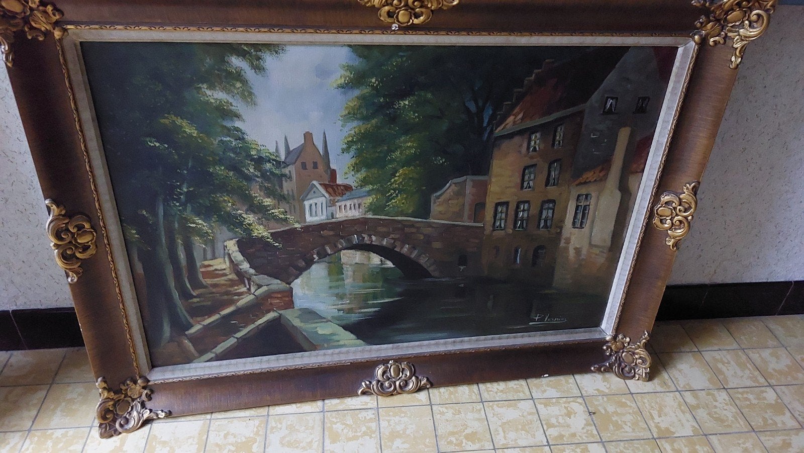 schilderij brugge, Ophalen