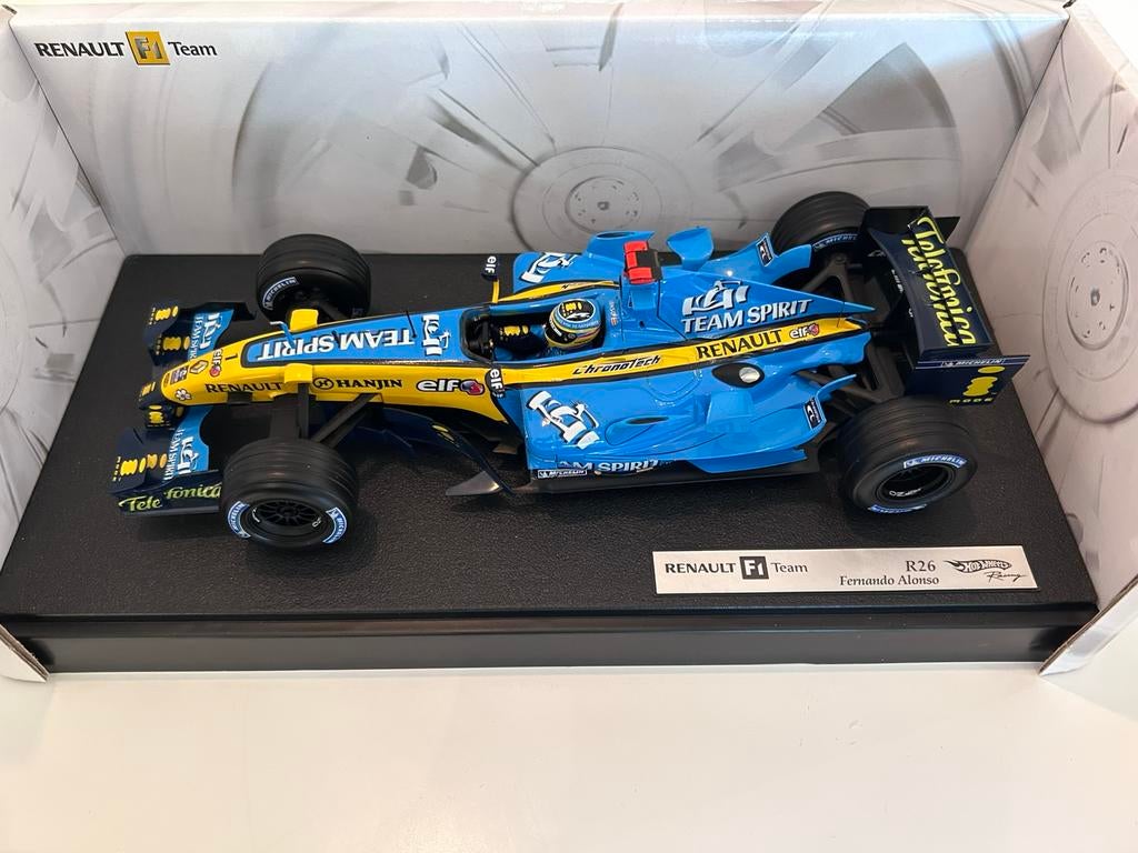 F1 1:18 replica R26 Fernando Alonso, Ophalen of Verzenden, Zo goed als nieuw, Formule 1