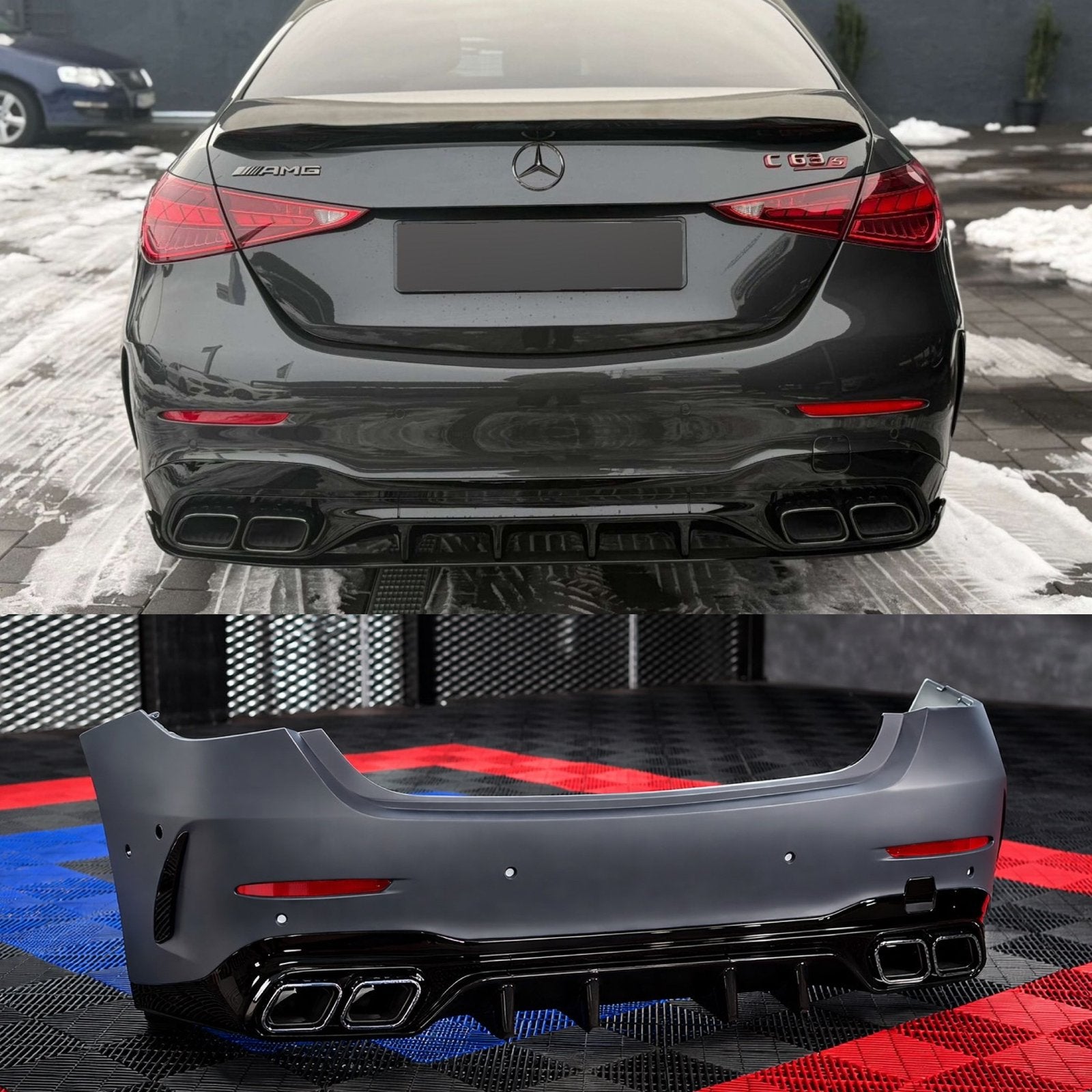 Pare choc Mercedes Classe C w206, Autos : Pièces & Accessoires, Neuf, Arrière, Pare-chocs, Mercedes-Benz