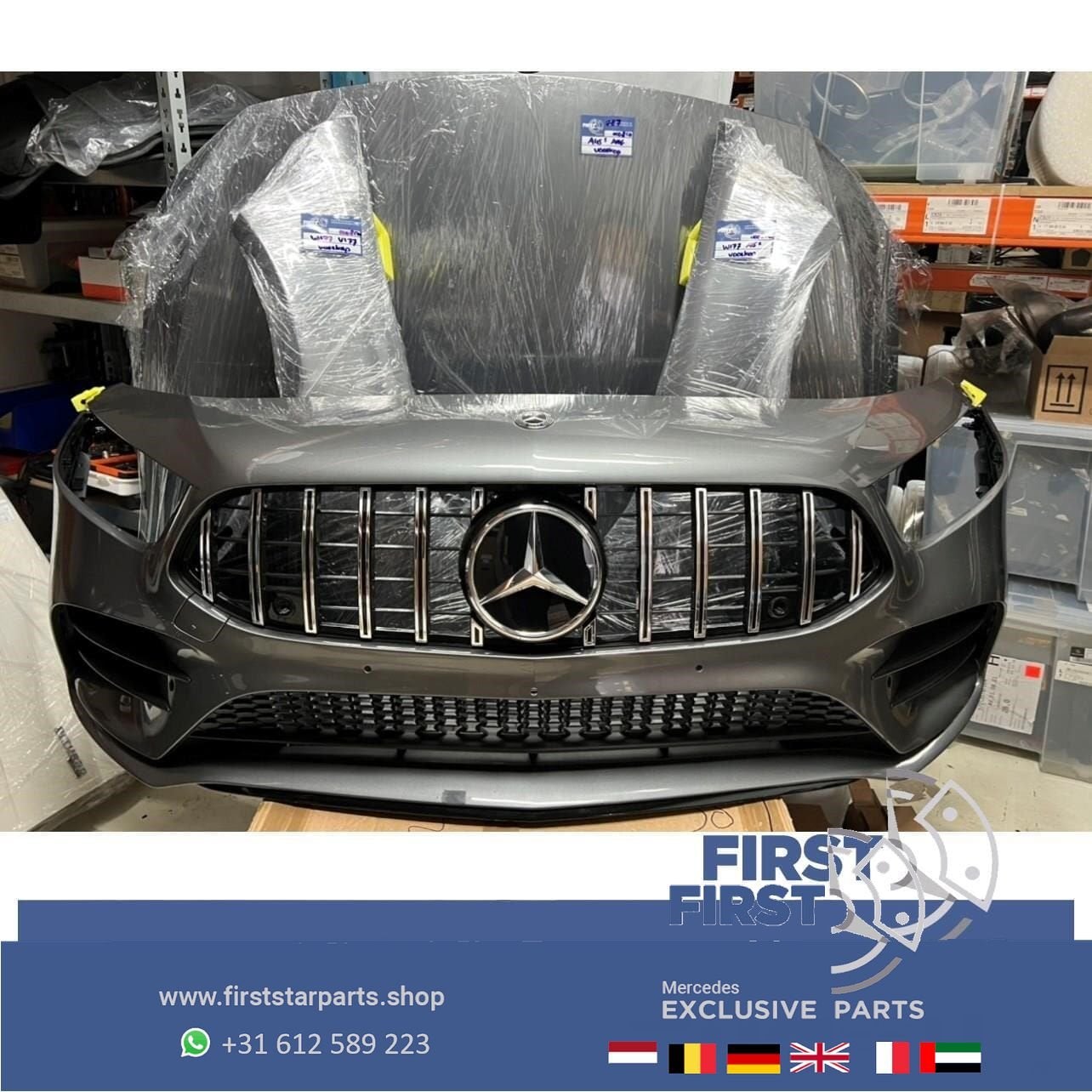 W177 V177 GT A35 AMG LINE VOORKOP BERG GRIJS Mercedes A Klas, Gebruikt, -, Voor, Ophalen of Verzenden