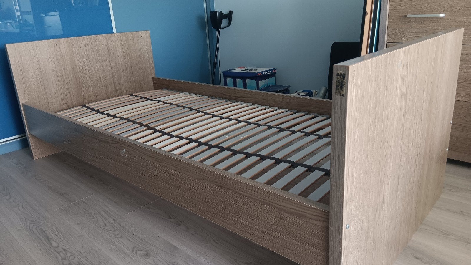 1 persoonsbed, Huis en Inrichting, Slaapkamer | Bedden, Ophalen, 200 cm