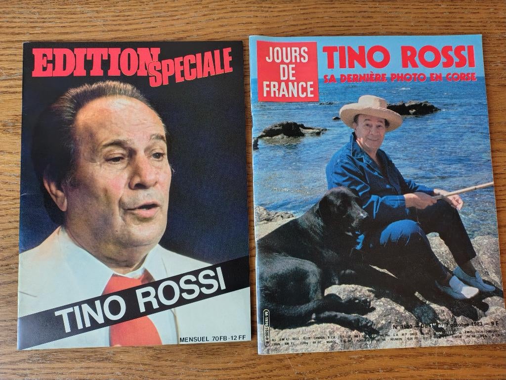 2 magazines : Tino Rossi, Enlèvement, Comme neuf, Musique, Cinéma ou TV