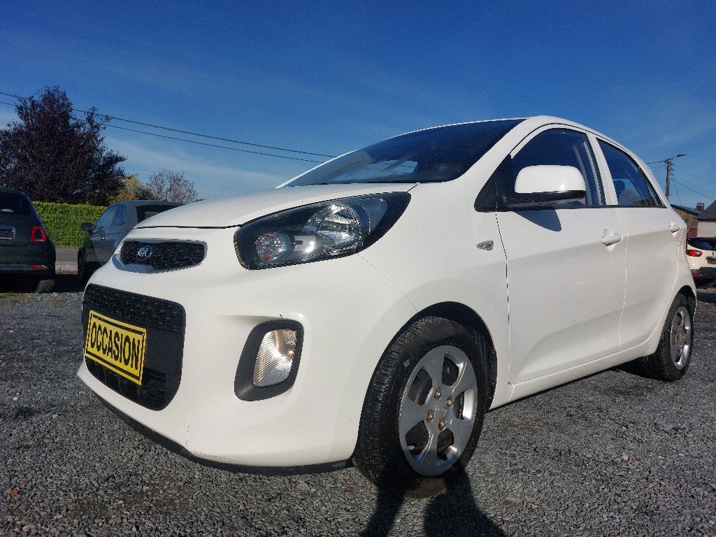 Kia picanto 1.0i, Auto's, Euro 5, https://public.car-pass.be/vhr/2aa4a635-6c71-481d-a0b8-35dcf53cba11, Wit, 1000 cc