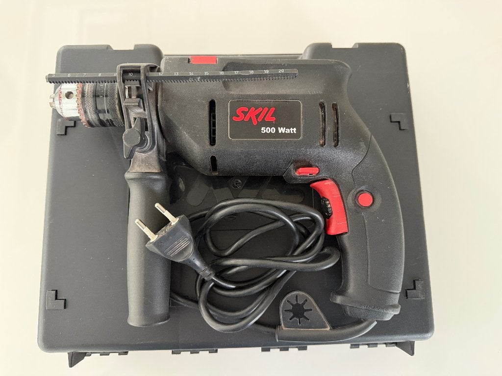 Boormachine Skil, Gebruikt, Klopboormechanisme, 400 tot 600 watt, Ophalen