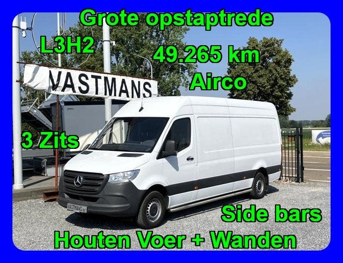 Mercedes-Benz Sprinter 315 27.500€+BTW L3 H2 L3H2 Sidebars, Auto's, 1951 cc, 4 cilinders, 2000 kg, Start-stop-systeem