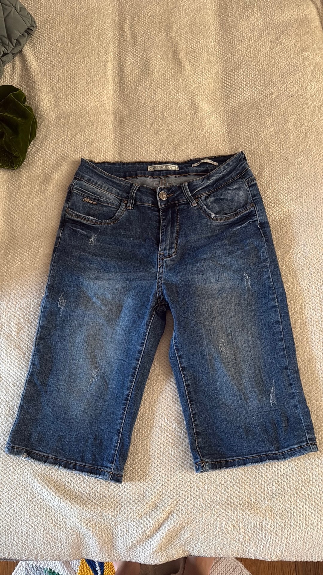 Jeans short, Kleding | Heren, Spijkerbroeken en Jeans, Ophalen of Verzenden, Zo goed als nieuw, Blauw, W32 (confectie 46) of kleiner