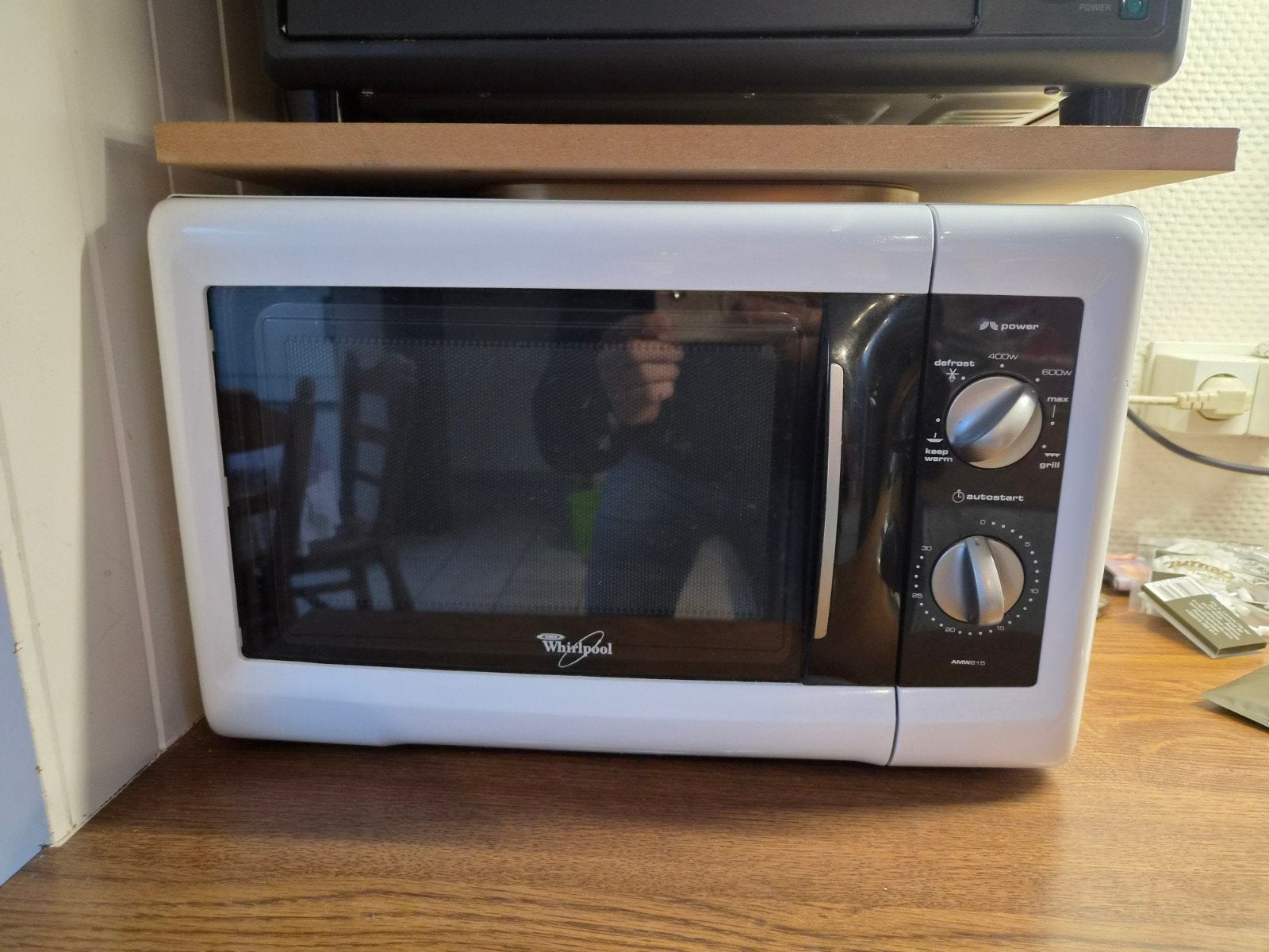 Magnetron met Grill Whirlpool AMW215 (zeer goede staat), Ophalen, Oven, Microgolfoven