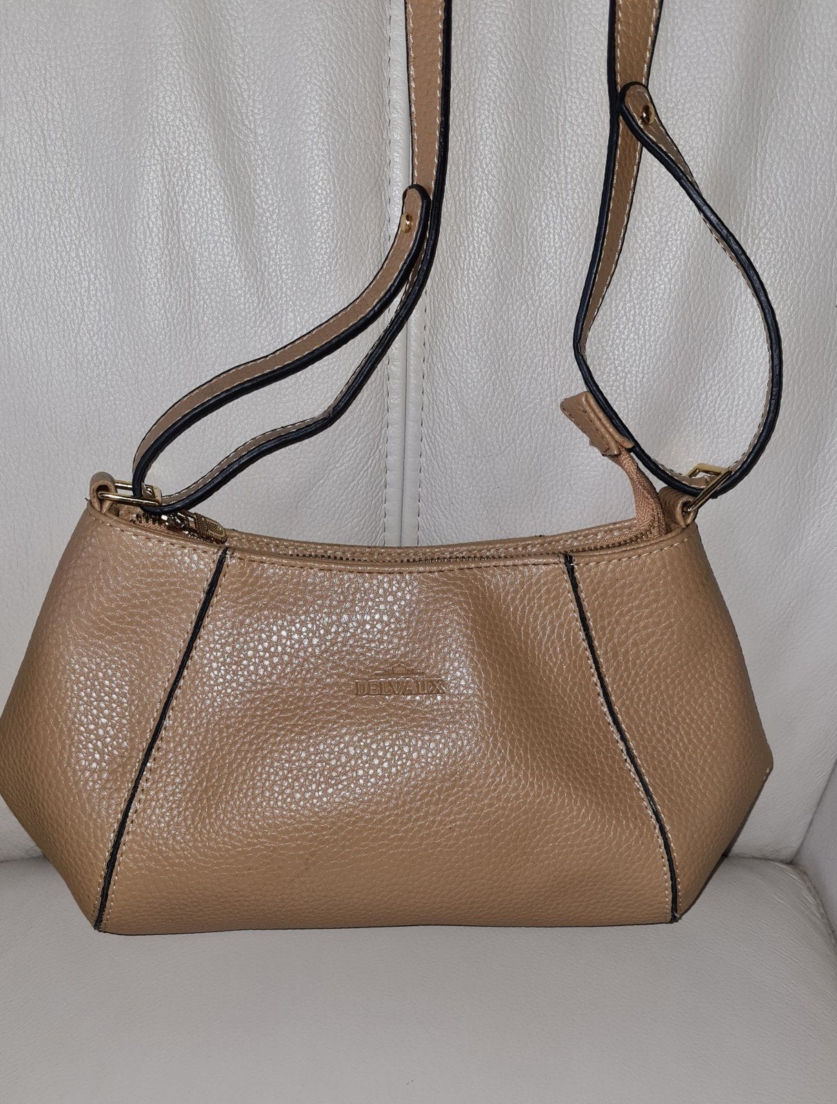 lederen crossbody schoudertas, Ophalen of Verzenden