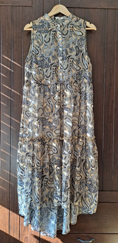 Nieuwe zomerjurk maat L, Kleding | Dames, Jurken, Verzenden, Maat 42/44 (L), Nieuw, Goud