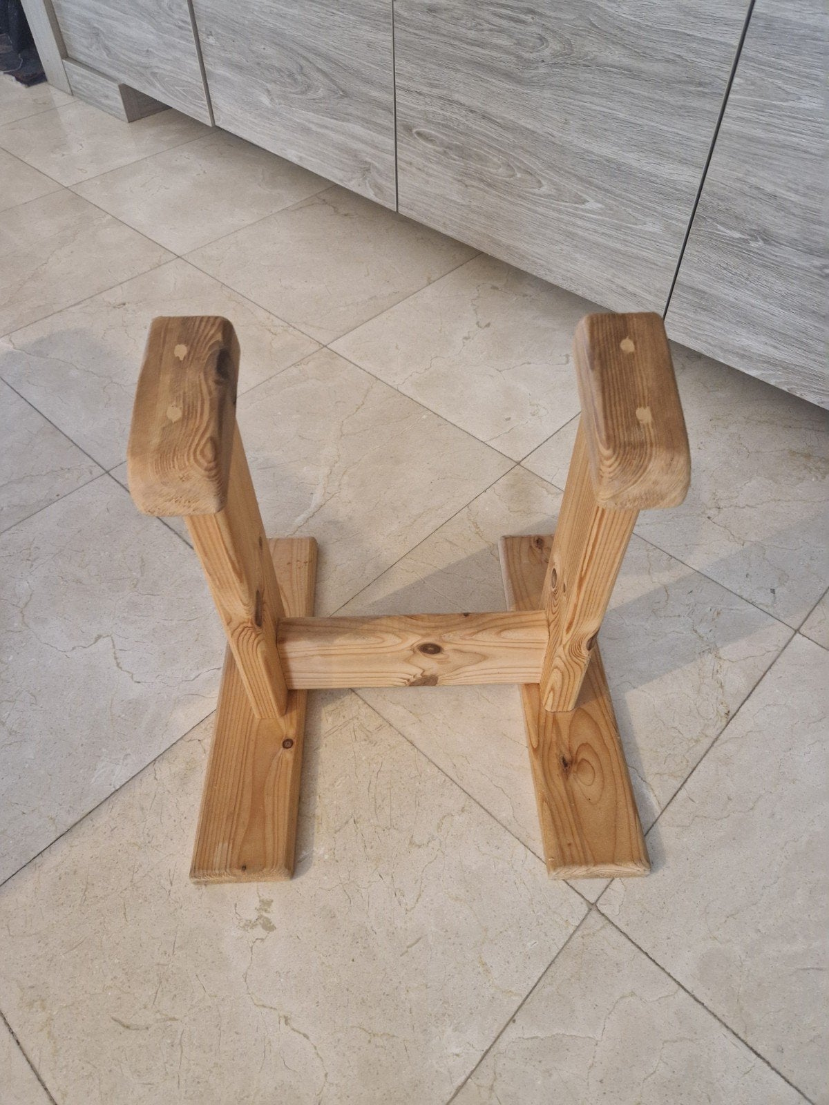 Houten turnsteun handenstand, Ophalen, Zo goed als nieuw, Materiaal