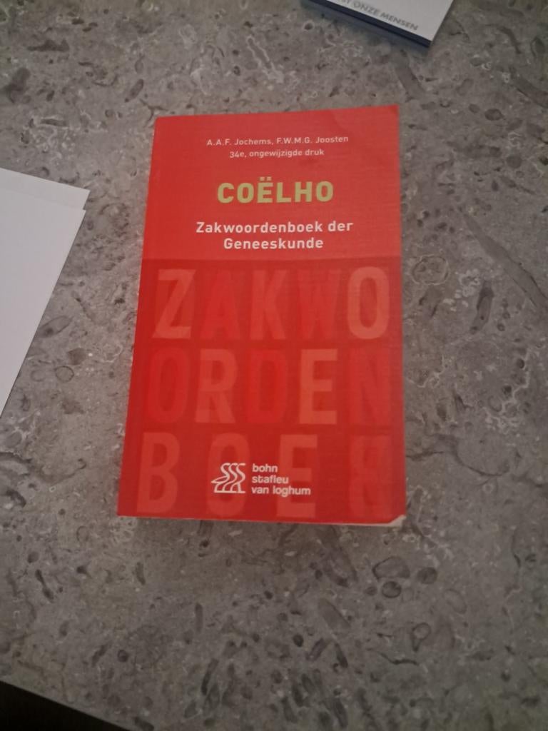 F.W.M.G. Joosten - Coëlho Zakwoordenboek der Geneeskunde, Boeken, Ophalen, F.W.M.G. Joosten; A.A.F. Jochems
