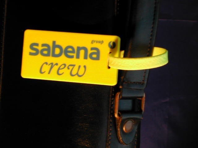 Sabena Label #4 Étiquette nominative pour bagages d'équipage, Collections, Enlèvement ou Envoi, Neuf