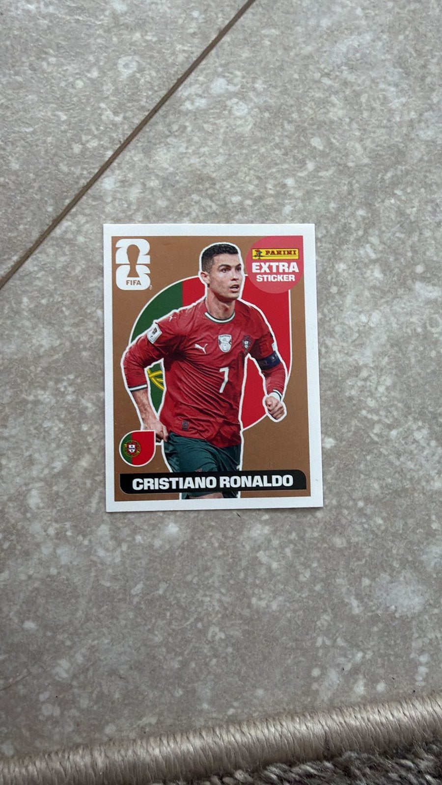 Ronaldo world cup kaart, Ophalen, Zo goed als nieuw, Sticker