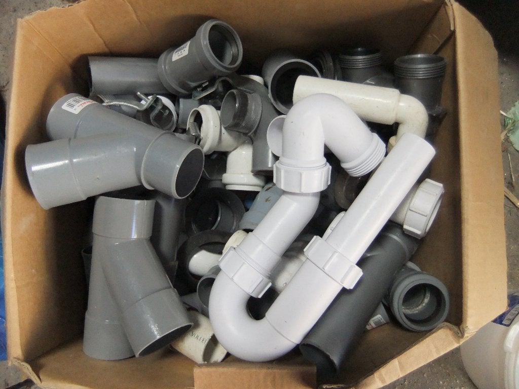 PVC afvoerbuizen, Ophalen, PVC