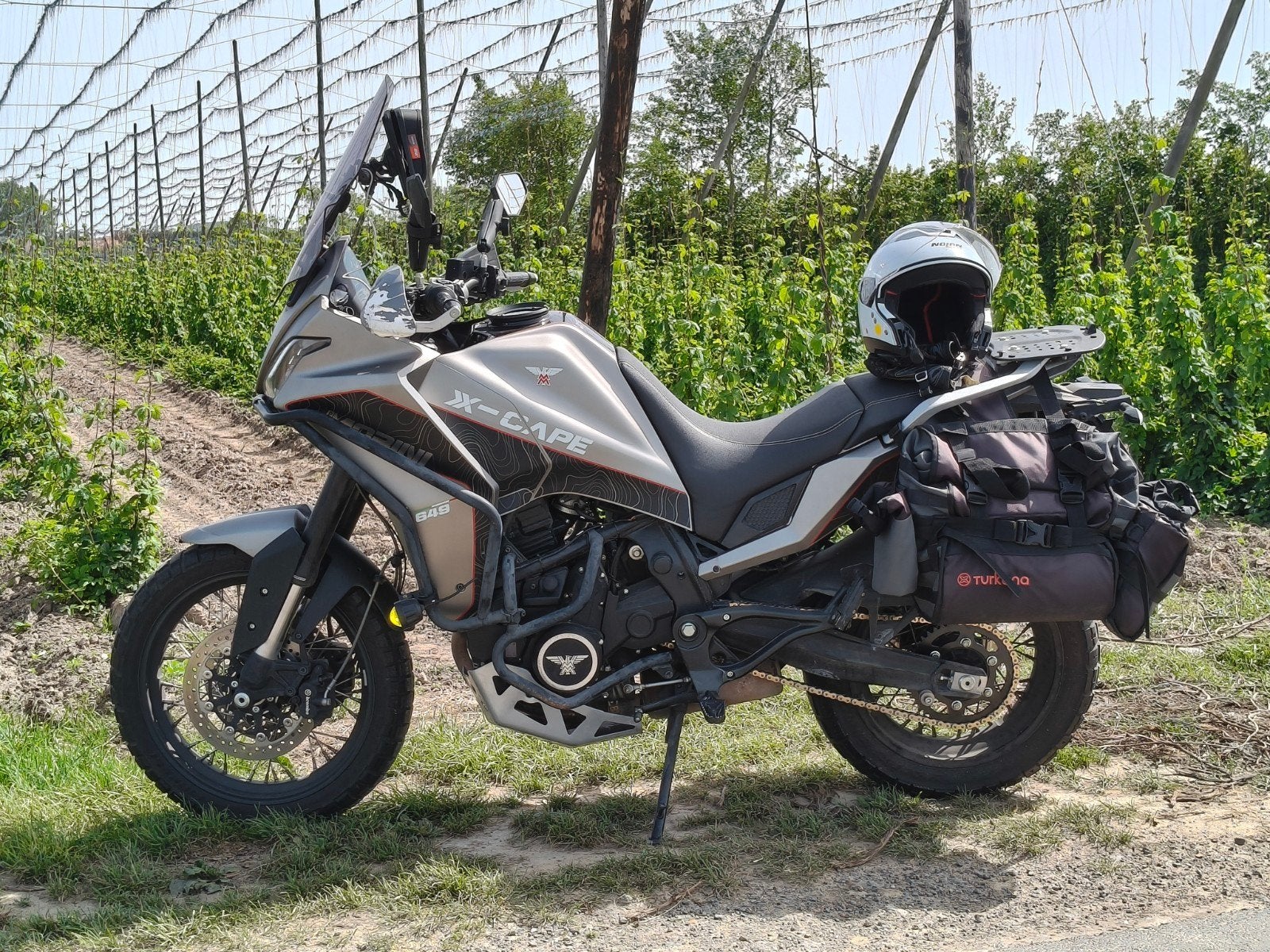 moto morini x cape 649, goed uitgerust, Moto morini, 2 cilinders, 649 cc, Gebruikt