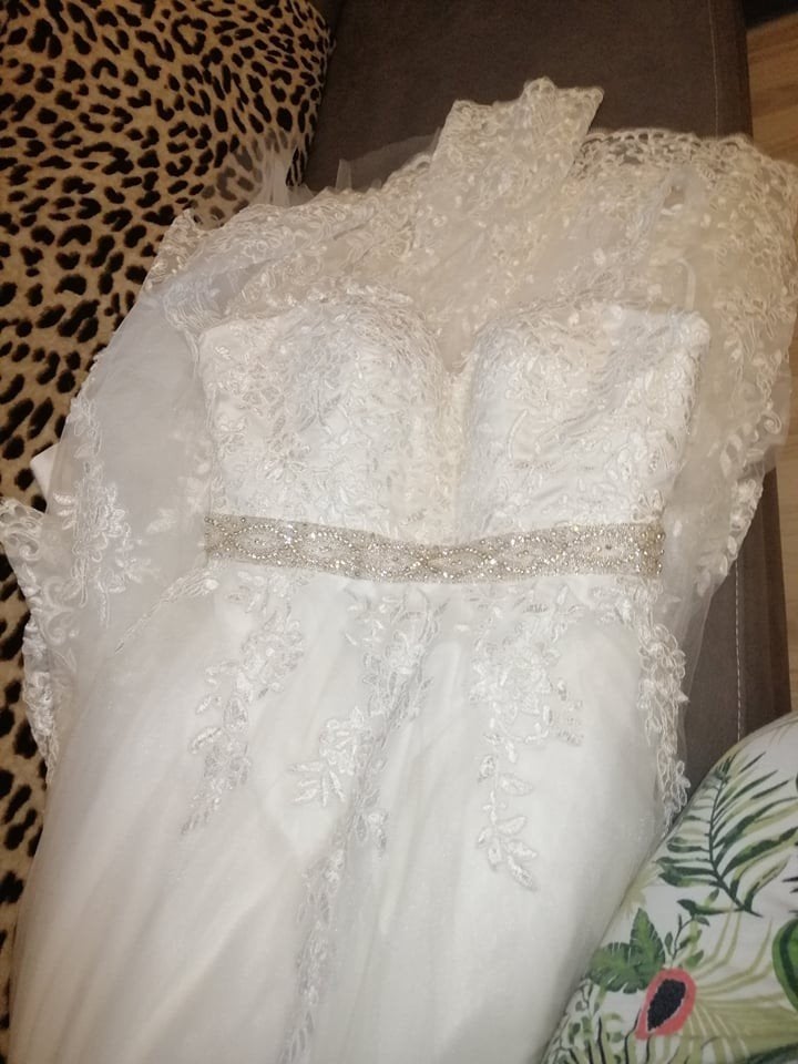 Prachtige trouwkleed, Kleding | Dames, Ophalen of Verzenden, Zo goed als nieuw, Wit, Trouwjurk