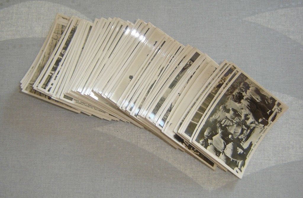 Chromos ARDATH Tobacco Lot de 117pc KINGS Cigarettes 1936, Avant 1940, Gravure, Utilisé, Autres sujets/thèmes