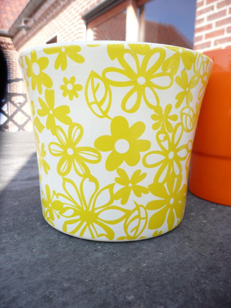 Zomerse sfeer met 5 keramieken bloempotten, cache pots, Ophalen of Verzenden, Nieuw
