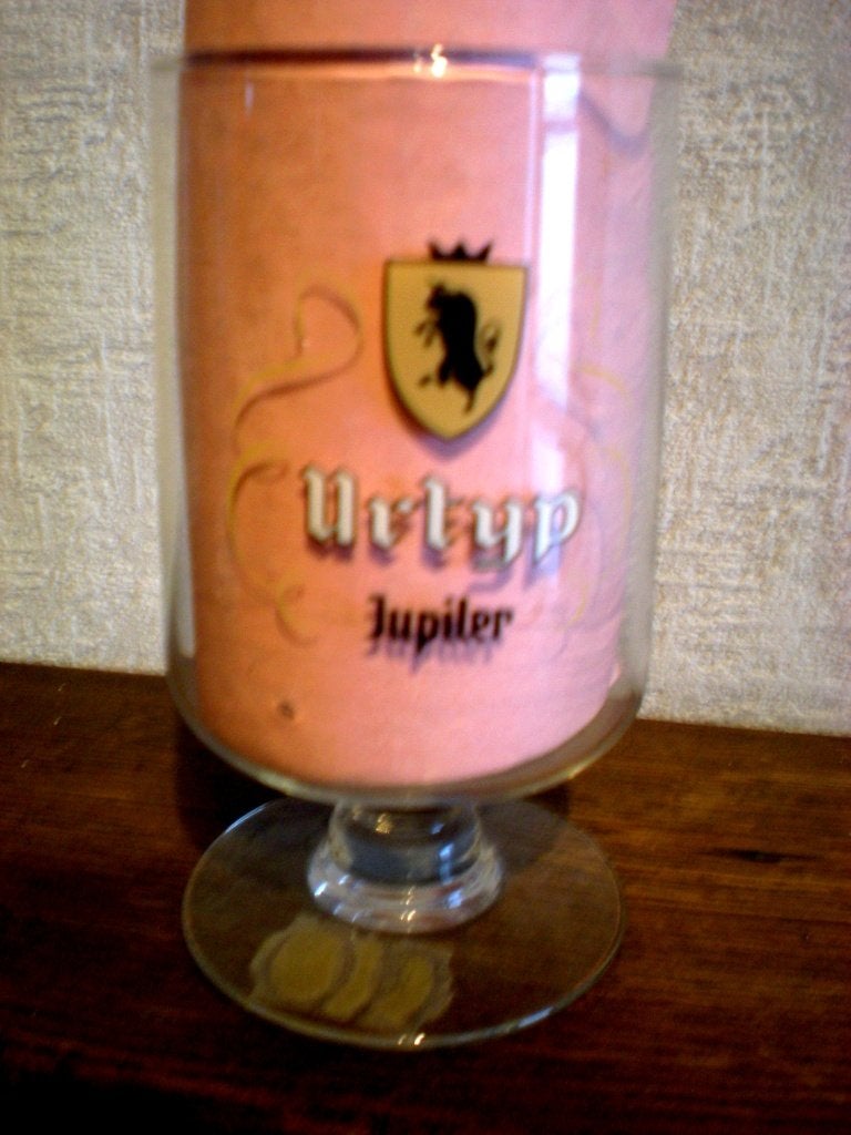 JUPILER Urtyp sur pied, Collections, Marques de bière, Enlèvement ou Envoi, Comme neuf, Verre ou Verres, Jupiler
