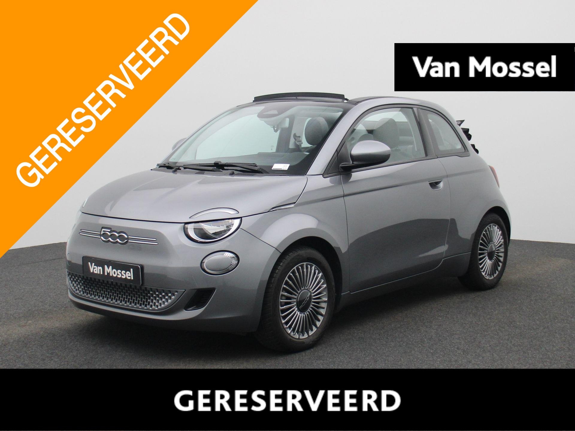 Fiat 500e 500e 42 kWh Icon, Auto's, 4 zetels, Stof, Cabriolet, Automatische klimaatregeling