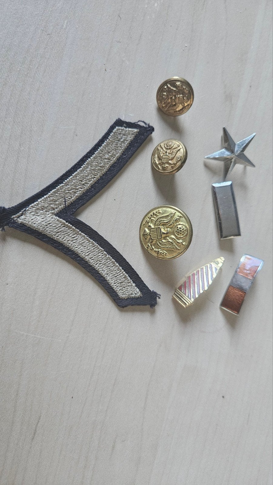 Petit insigne US, Enlèvement ou Envoi