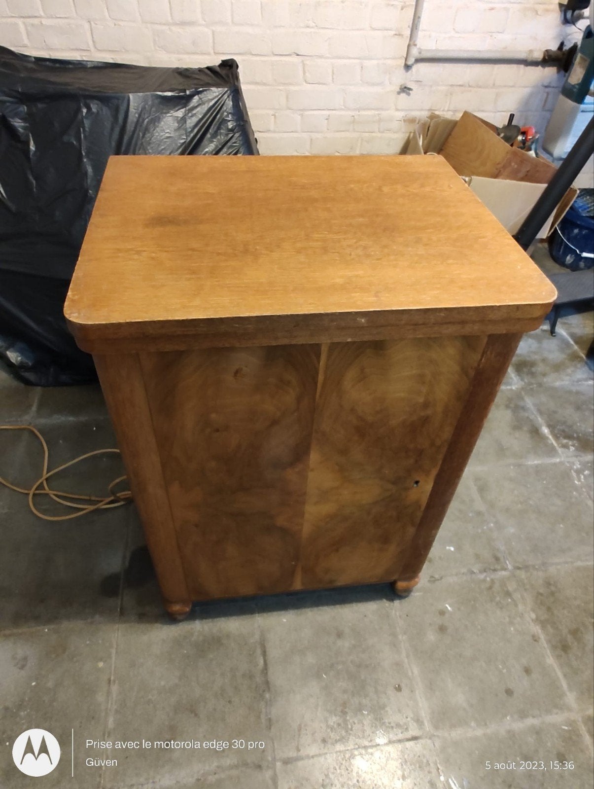 Machine à coudre vintage Meister avec meuble en bois, Antiquités & Art, Enlèvement