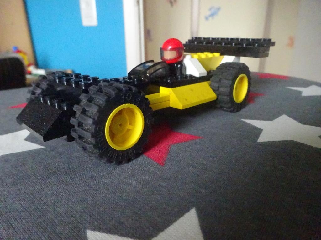 LEGO Vintage 695 Voiture de course et personnage, Enlèvement ou Envoi, Utilisé, Ensemble complet, Lego