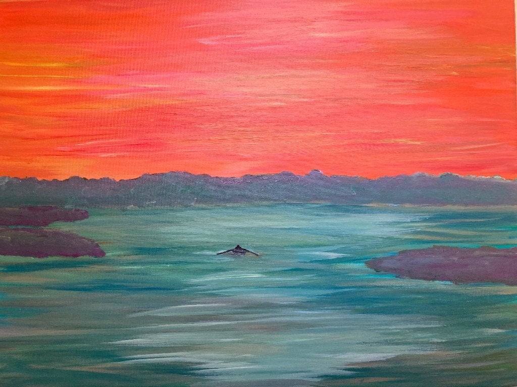 Peinture sur toile paysage tableau cadre schilderij, Peinture acrylique, Autres matériaux, Enlèvement, Paysage