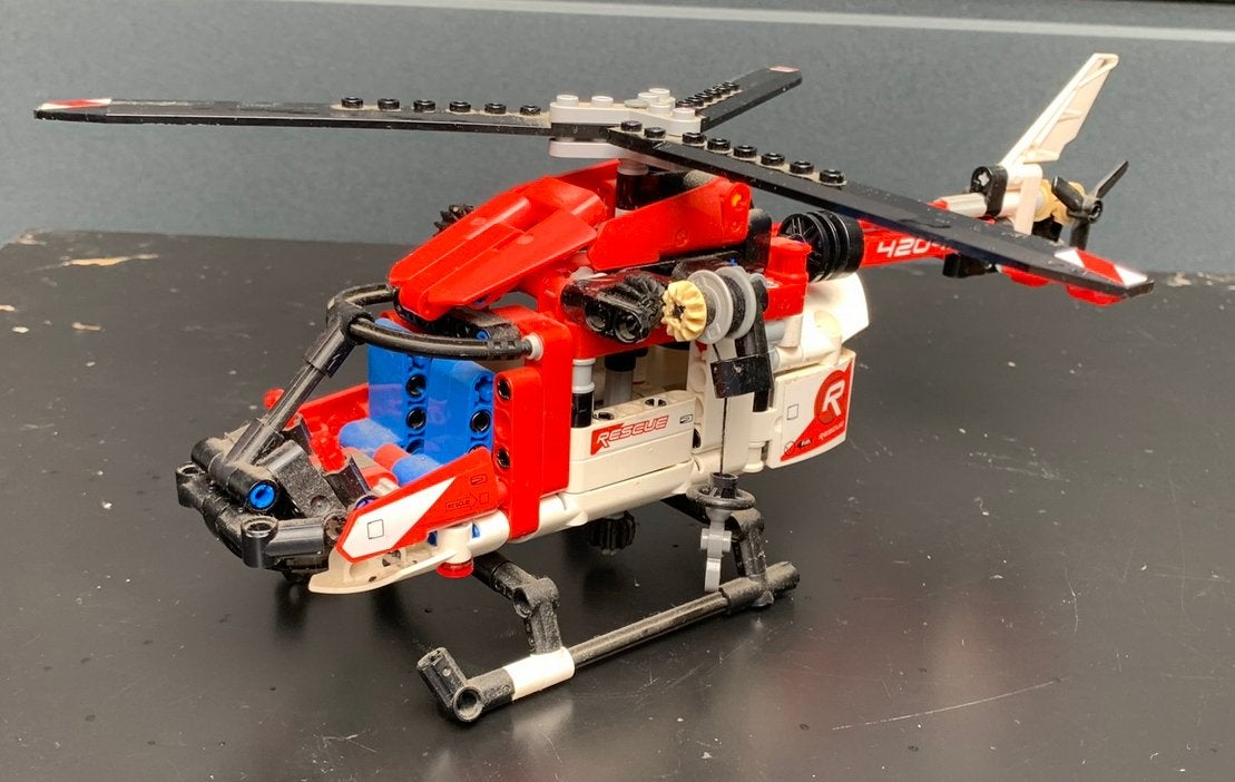Lego technic hélicoptère, Enlèvement, Comme neuf, Hélicoptère