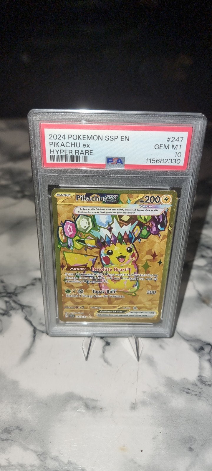 psa10 pikachu ex hyper rare, Enlèvement