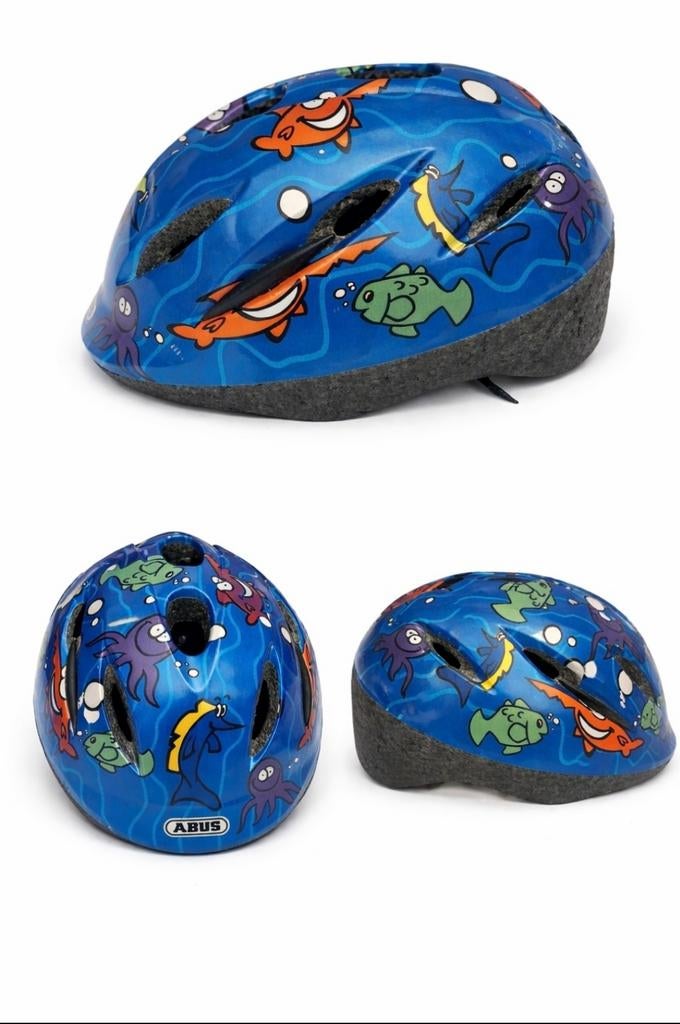 Casque enfant ABUS bleu – léger et confortable, Neuf, XS, Garçon ou Fille, Abus